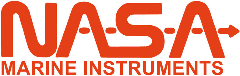 Das rote NASA Marine Instruments Logo auf weißem Grund