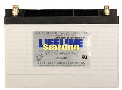9624_0 Lifeline GPL-3100T AGM Batterie 100 Ah
