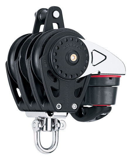Harken 75mm Triple Carbo Ratchamatic Block w/Cam & Becket (2686)