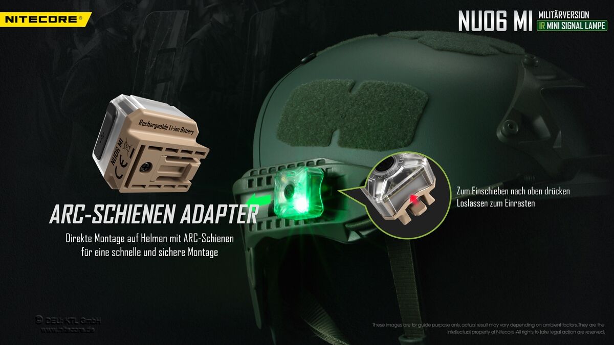 Nitecore NU06 MI - mehrfarbige Signalleuchte mit IR