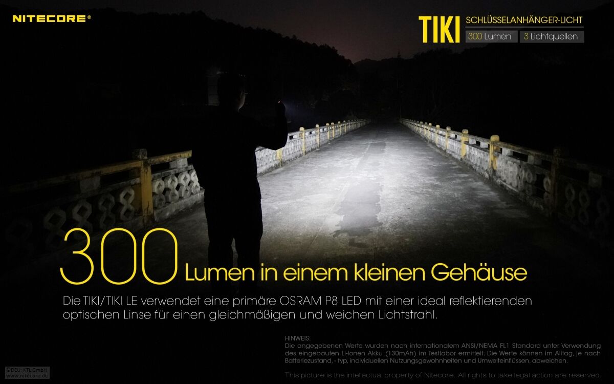 Nitecore TIKI LE - 300 Lumen