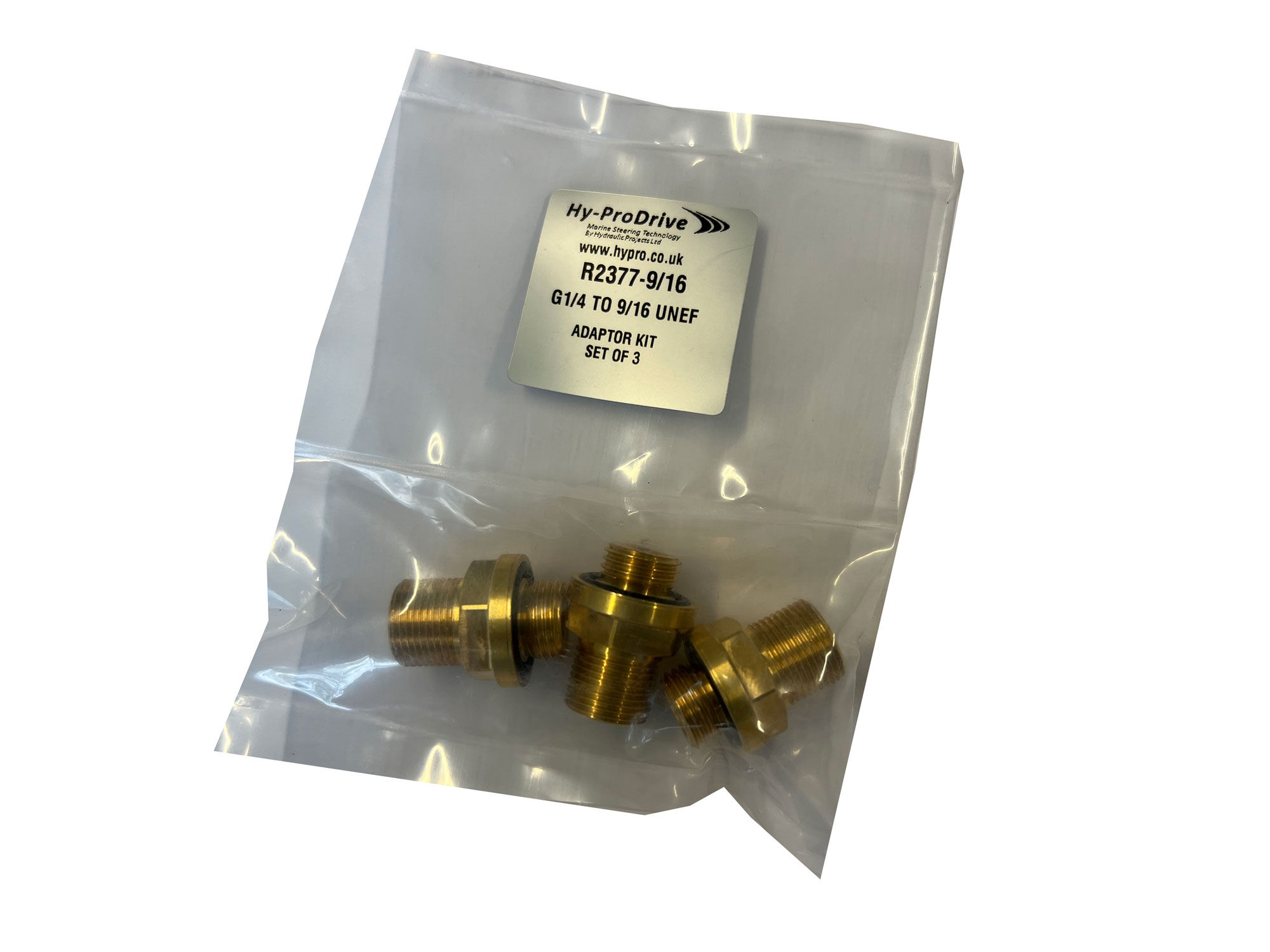 HyPro Hydraulik Fitting 1/4 BSPP Außengewinde auf 9/16 UNEF Außengewinde (3er Set) HyPro Hydraulik Fitting 1/4 BSPP Außengewinde auf 9/16 UNEF Außengewinde (3er Set)