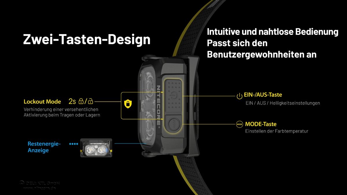 Nitecore NU25 MCT - 400 Lumen