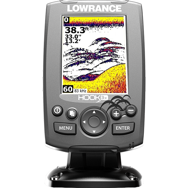 hook_3x_front_lg Lowrance Hook-3x Fishfinder Echolot mit 83/200 kHz All-Season-Pack