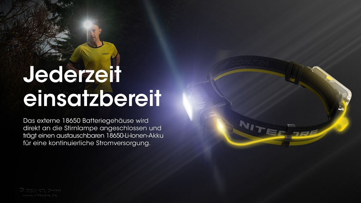 Nitecore 18650er Akku-Extension-Case für NU4x und NU5x