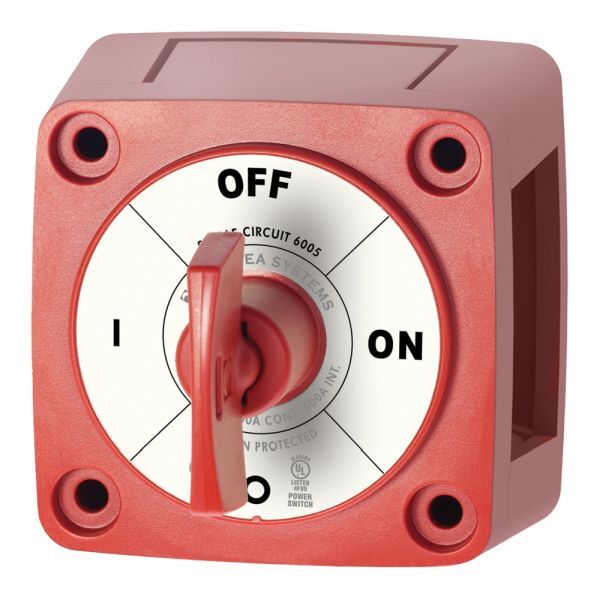 BlueSea Manuelle Batterieschalter m-Serie rot BS6005