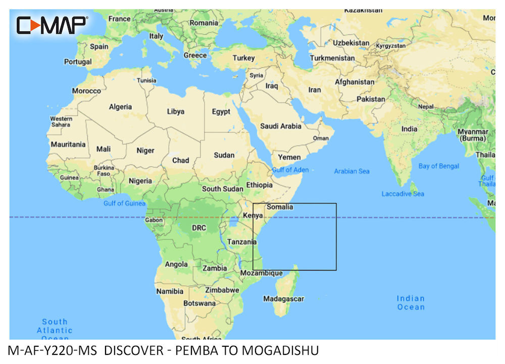 M-AF-Y220-MS_1 C-MAP DISCOVER:  M-AF-Y220-MS  Pemba to Mogadishu