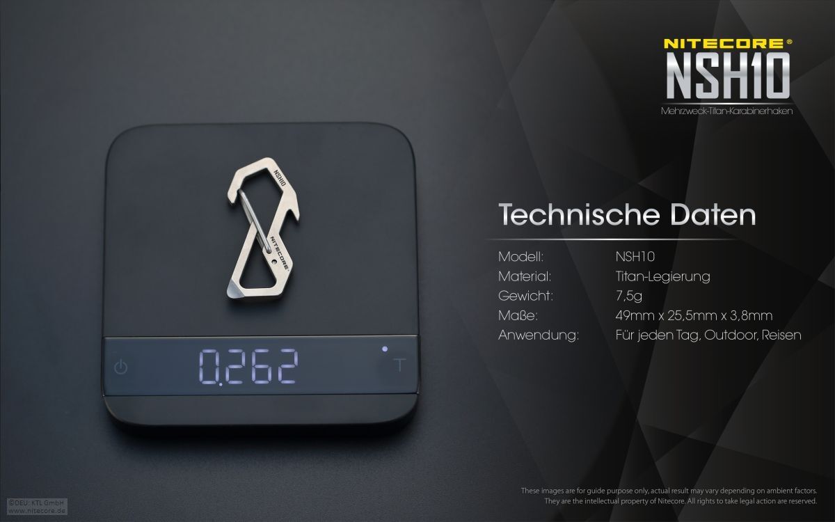 Nitecore Titan Karabiner NSH10