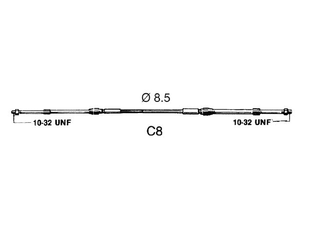 Ultraflex Schaltzug C8 (verschiedene Längen)