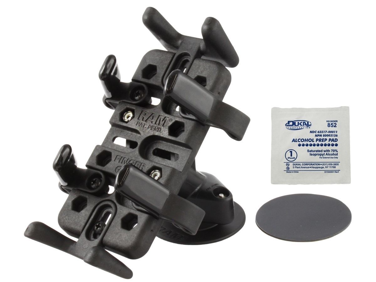 RAM Mounts Universal Verbundstoff-Halterung mit Snap-Link-Verbindung für elektronische Geräte - Klebesockel, im Polybeutel