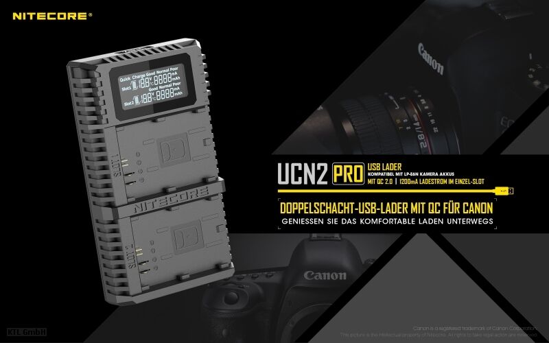 Nitecore UCN2 PRO - für Canon Cameras