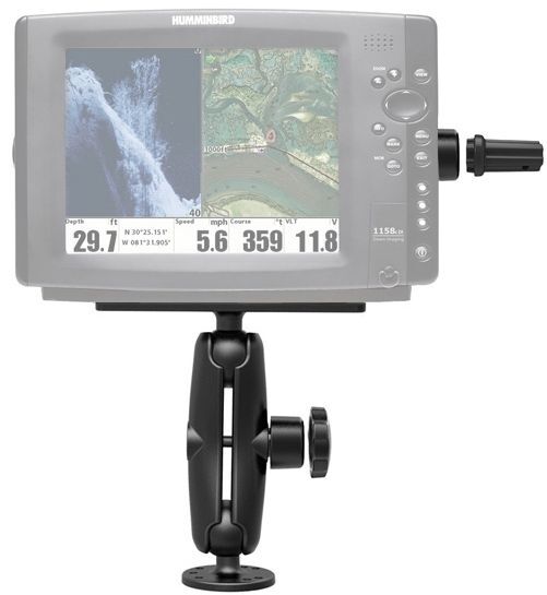 RAM Mounts Marine Aufbau-Set mit Pin-Lock Sicherung für Gimbal-Halterungen - mit runder Basisplatte (AMPS), 2x Pin-Lock Sicherung, Pin-Lock Adapter, C