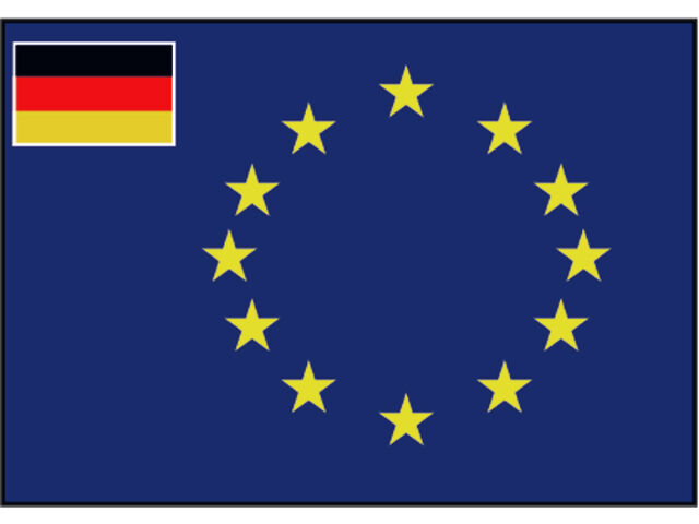 Talamex Flagge Europa mit Deutschland klein (verschiedene Größen)