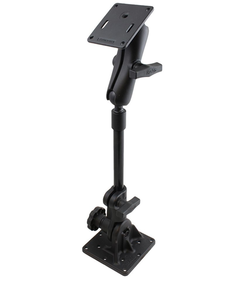RAM Mounts Ratchet Standhalterung mit VESA-Anbindung (oben) - Stab ca. 300 mm, C-Kugel Aufnahme (1,5 Zoll, oben)