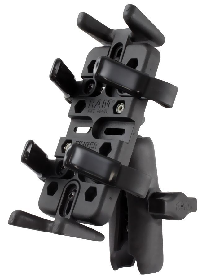 RAM Mounts Universal Verbundstoff-Set - mittlerer Verbindungsarm, Diamond-Basisplatte (Trapez), universal Halteschale, B-Kugel (1 Zoll), im Polybeutel