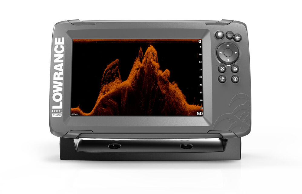 Lowrance-HOOK2-7x-SplitShot-GPS-product-front-facing-renders-8-17_20797 Hook2-7x GPS mit SplitShot HDI - Gebraucht