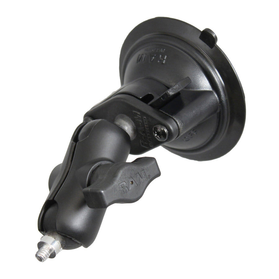 RAM Mounts Saugfuss-Kamerahalterung (kurz) mit 1/4"-20 Gewindestift - mit Saugfuss, B-Kugel (1 Zoll), im Polybeutel