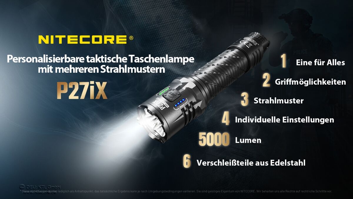 Nitecore P27iX - 5000 Lumen
