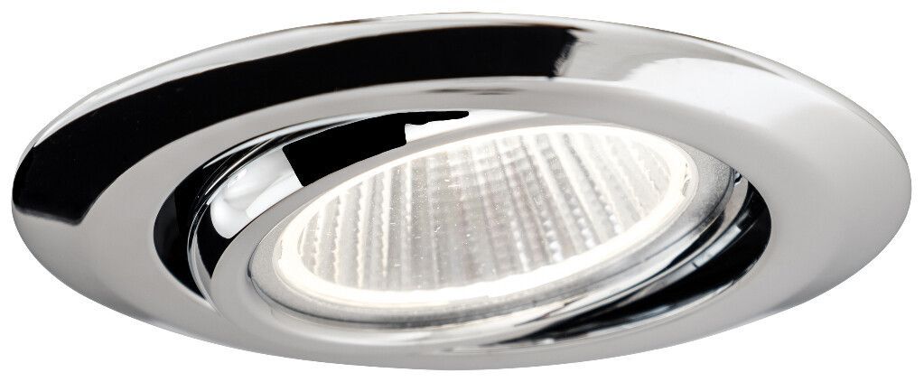 LED-Einbauleuchte EB19-00, chrom-glanz, 6, W, 350 mA, 3.000K, 635 lm, 38°, schwenkbar, ohne Treiber