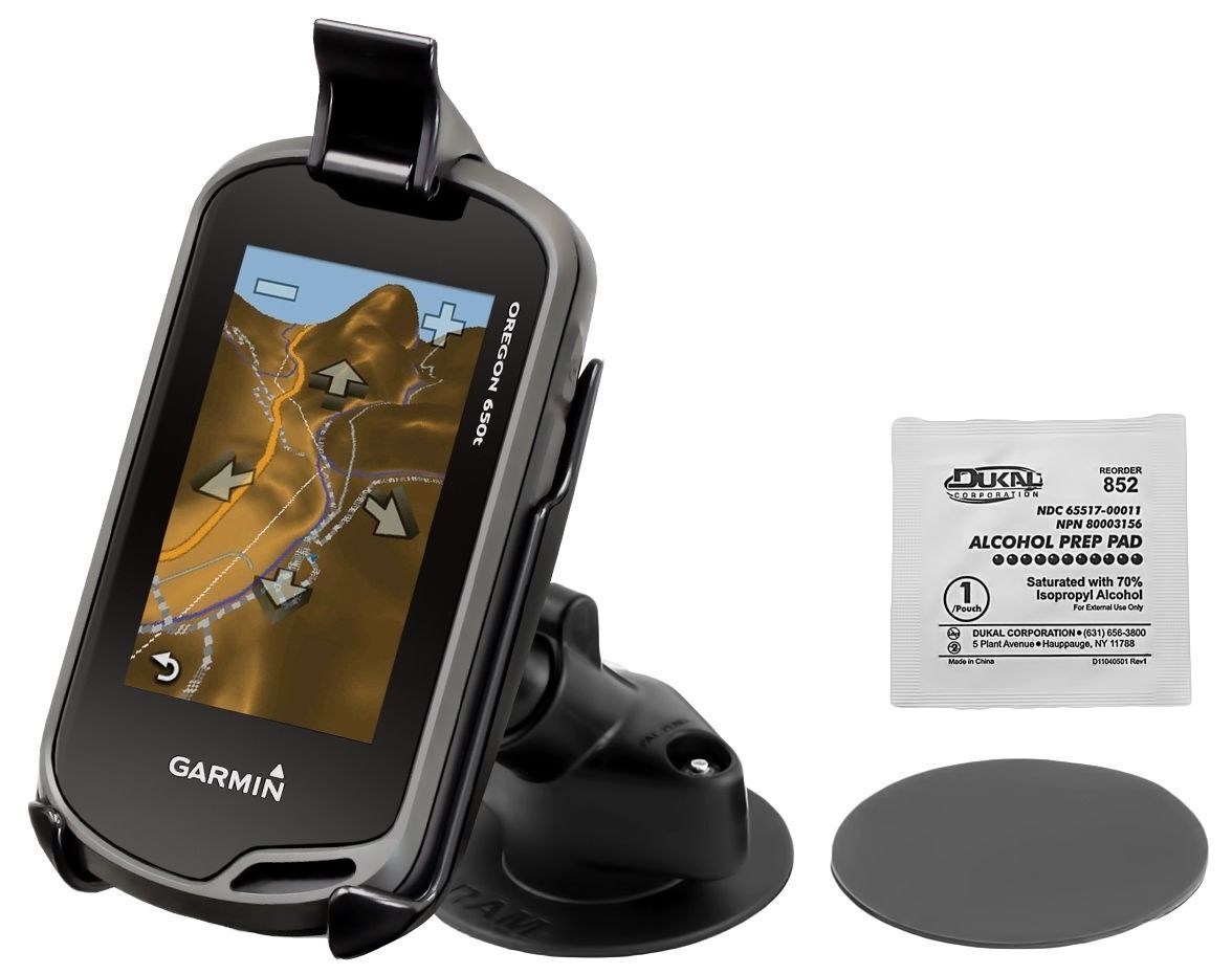 RAM Mounts Verbundstoff-Halterung mit Snap-Link-Verbindung für Garmin Oregon Serie - Klebesockel
