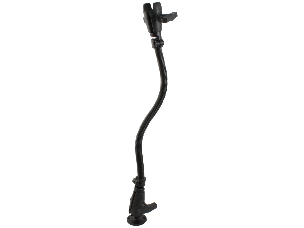 RAM Mounts Pod I flexibler Stab mit runder Basisplatte (AMPS) - Stablänge (ca. 450 mm), C-Kugel (1,5 Zoll), im Polybeutel
