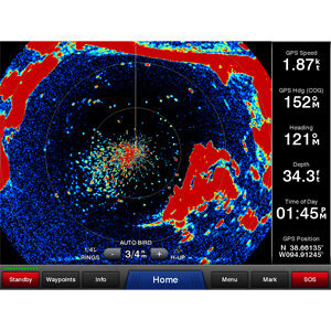 Garmin GMR 424 xHD2-Open-Array-Radargerät und Standfuß