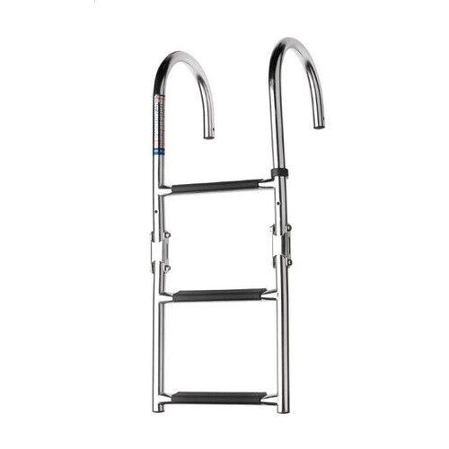 Vetus Edelstahl Badeleiter mit Bügel - 3 Stufen