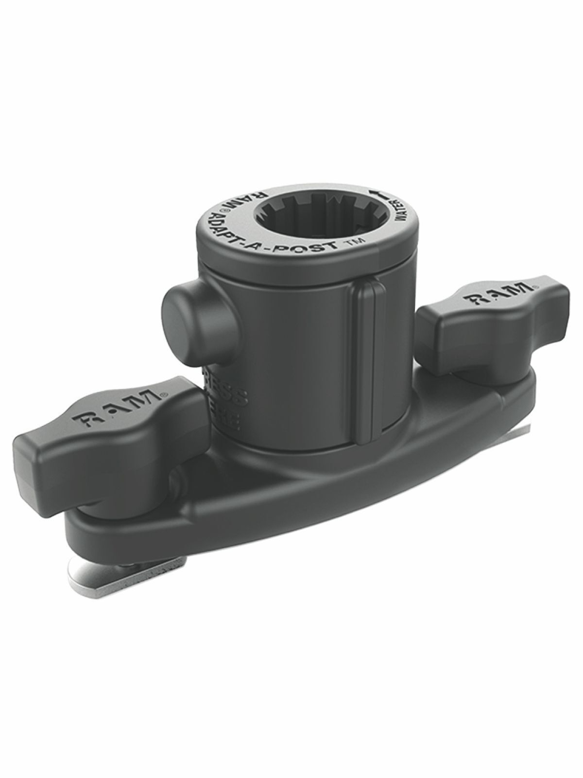 RAM Mounts Universal Adapt-A-Post Track-Basis - Doppel-T-Slot, Spline-Post-Aufnahme, Tough-Track kompatibel