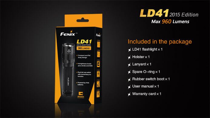 Fenix LD41 Taschenlampe max 960 Lumen Verpackung
