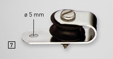 Sprenger 8mm Gleitlager Liegeblock mit Blechschraube