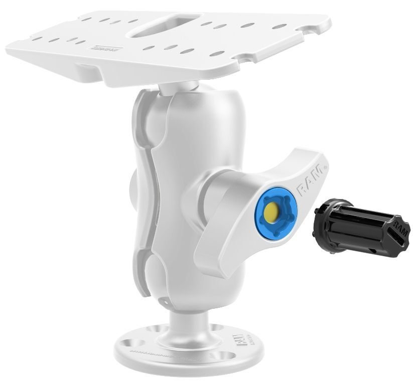 RAM Mounts Pin-Lock Inlet und Apdapter (5-Pin) - für D-/E-Kugel Verbindungsarme, 5/16"-18 Innengewinde, im Polybeutel