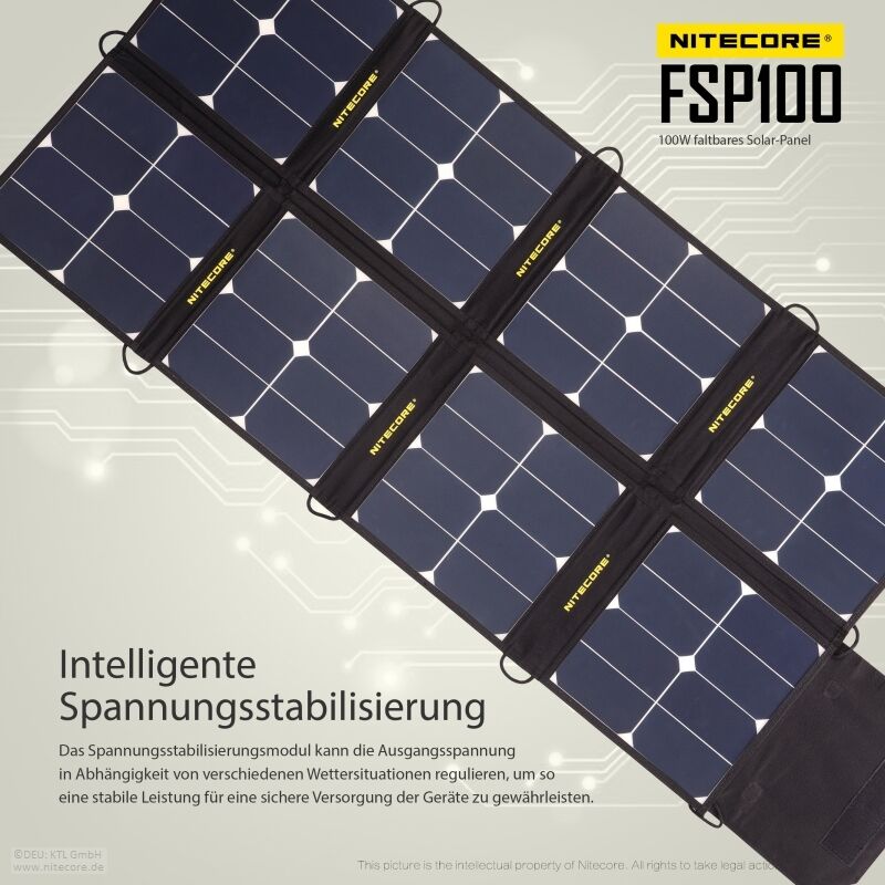 Nitecore Solarpanel FSP100 - 100W