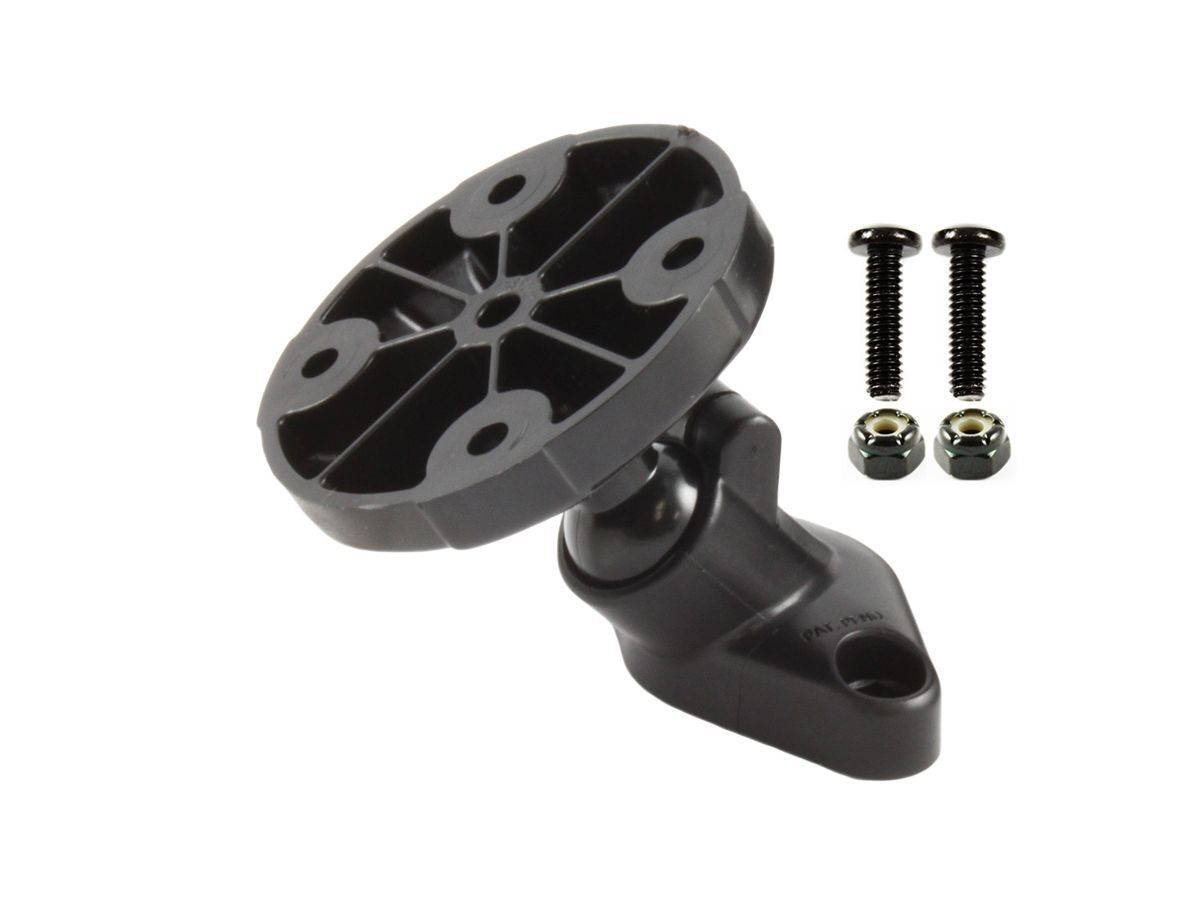 RAM Mounts Verbundstoff Diamond (Trapez) Snap Link Basis - mit runder Basisplatte, Schrauben-Set, im Polybeutel