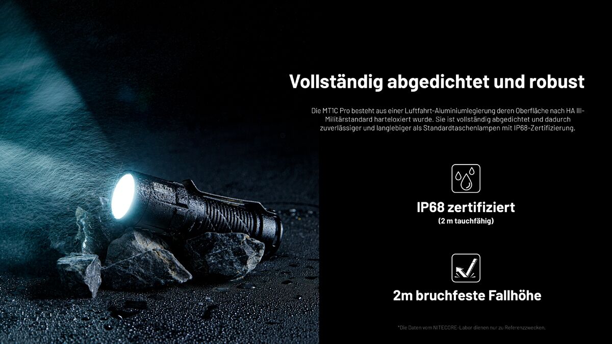 Nitecore MT1C PRO - 1000 Lumen