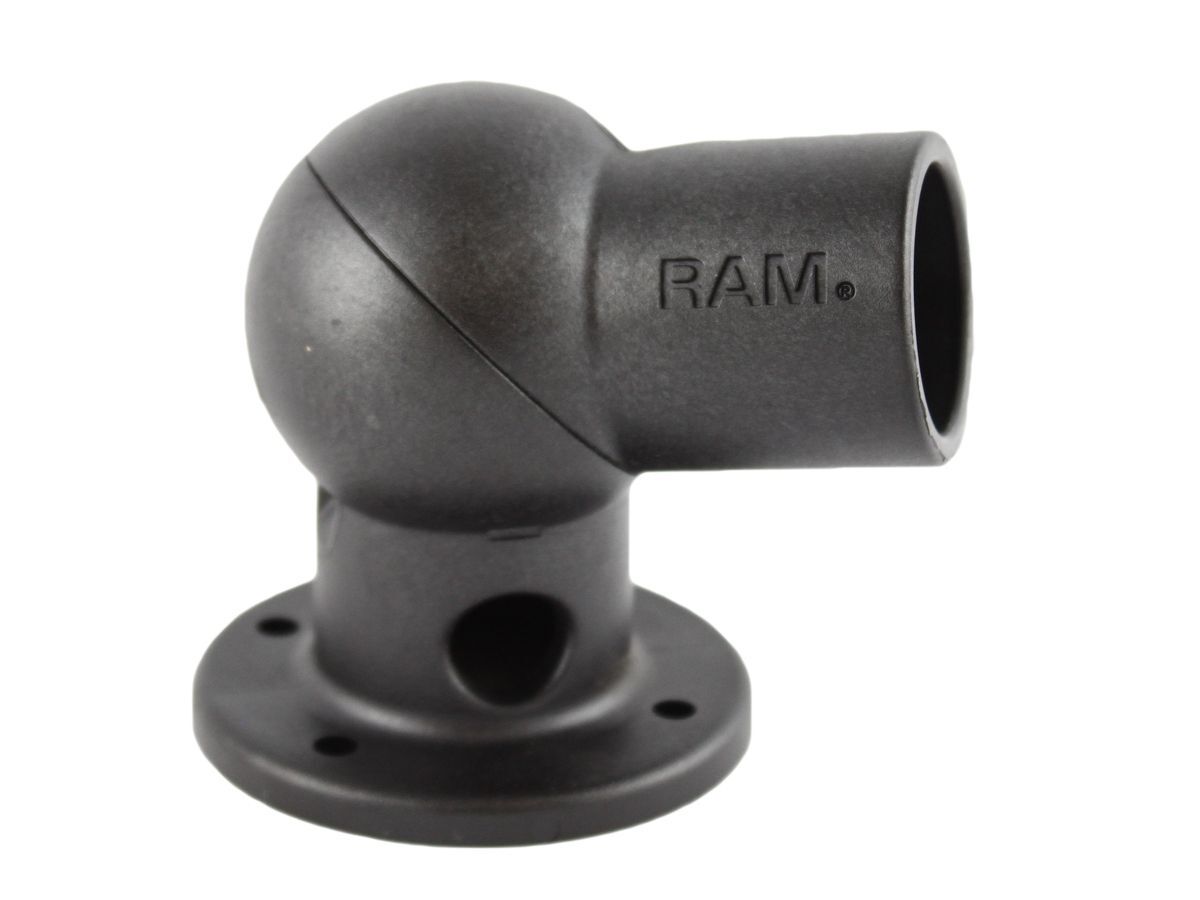 RAM Mounts Verbundstoff-Schraubbasis mit Rohraufnahme - 45-90° einstellbar, im Polybeutel