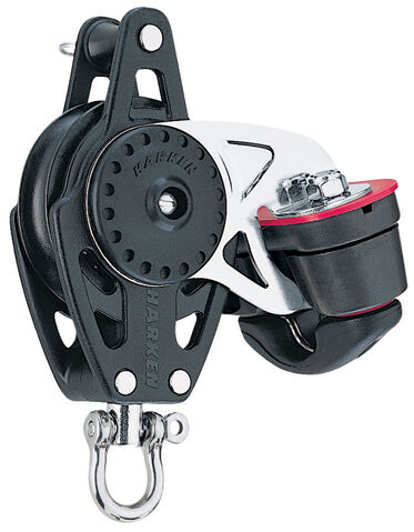 Harken 40mm Carbo Block w/Cam Cleat and Becket (2646)