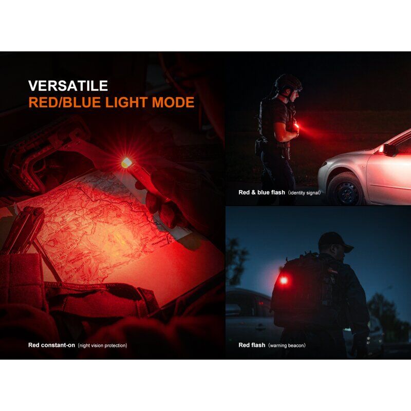 Fenix SW06R Weiße+UV+Rot+Blau Licht LED Taschenlampe