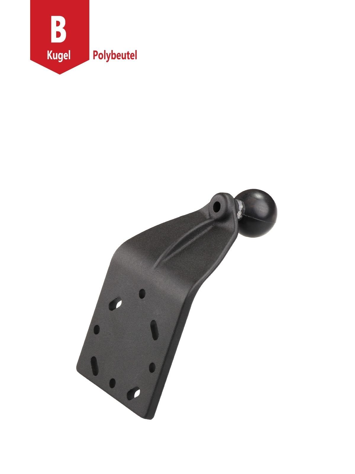 RAM Mounts Adapterplatte,gewölbt - B-Kugel (1 Zoll), AMPS Lochraster