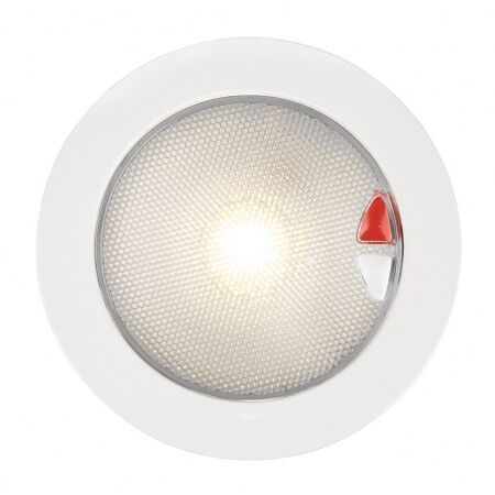 HELLA - EuroLED 150 Deckenstrahler Kunststoffgehäuse weiß/rotes Licht