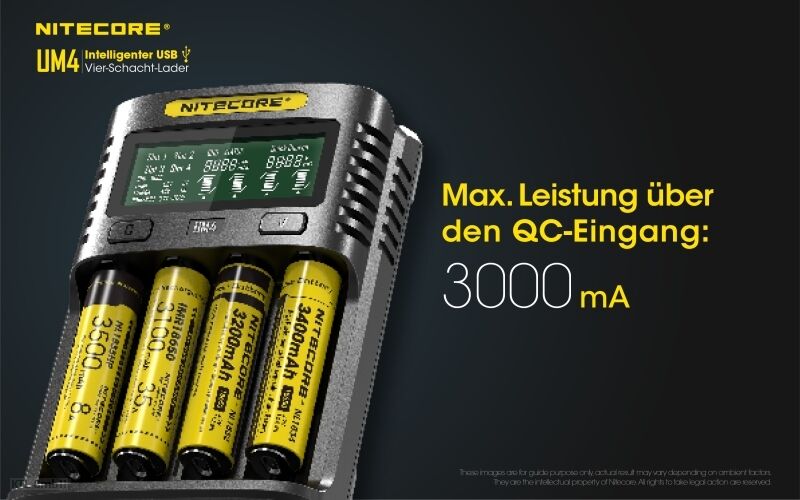 Nitecore UM4 USB-Ladegerät