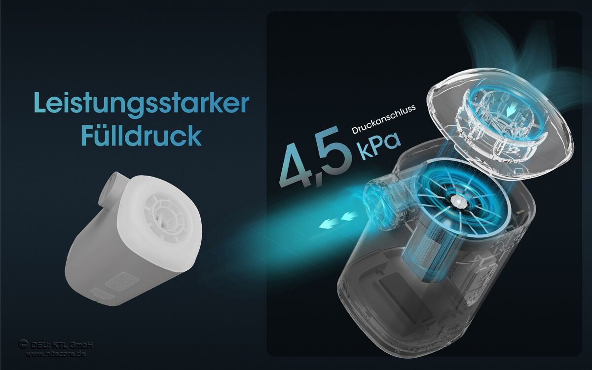 Nitecore AP10 - elektronische Luftpumpe, mit LED-Leuchte
