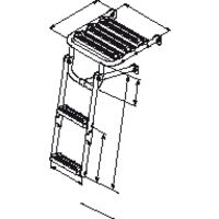 PLASTIMO PLATTFORMLEITER + 2 ENGE STUFEN