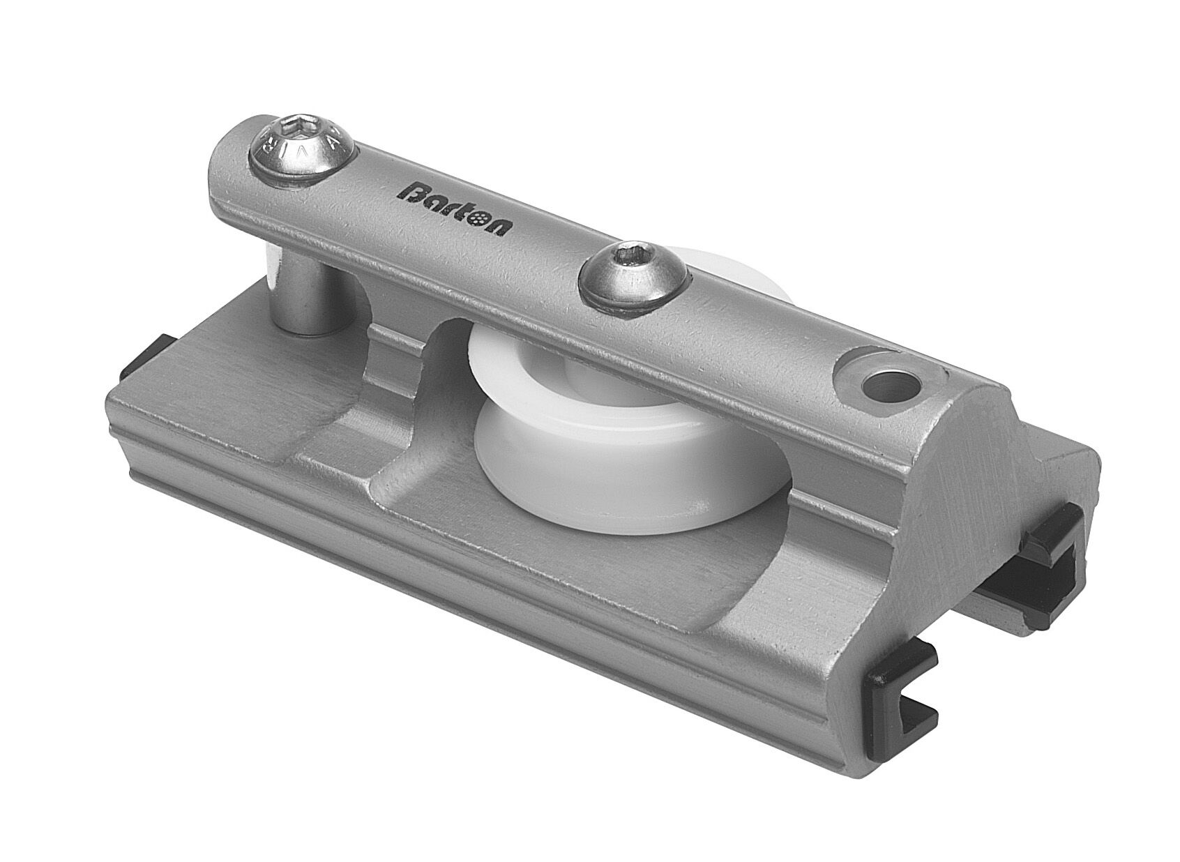 25221 Barton Genua Endbeschlag mit Block und Bügel für Tauführung 25 mm