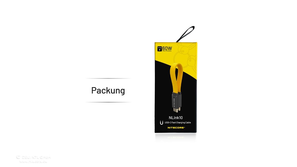 Nitecore NLink 10 USB-C Ladekabel - 60W