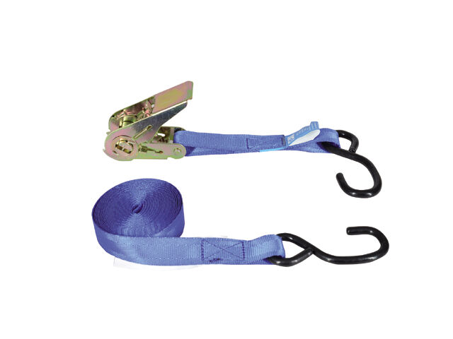 LNKX0607 Spanngurt 25mm mit 5,0m und Mini Ratsche und S-Haken