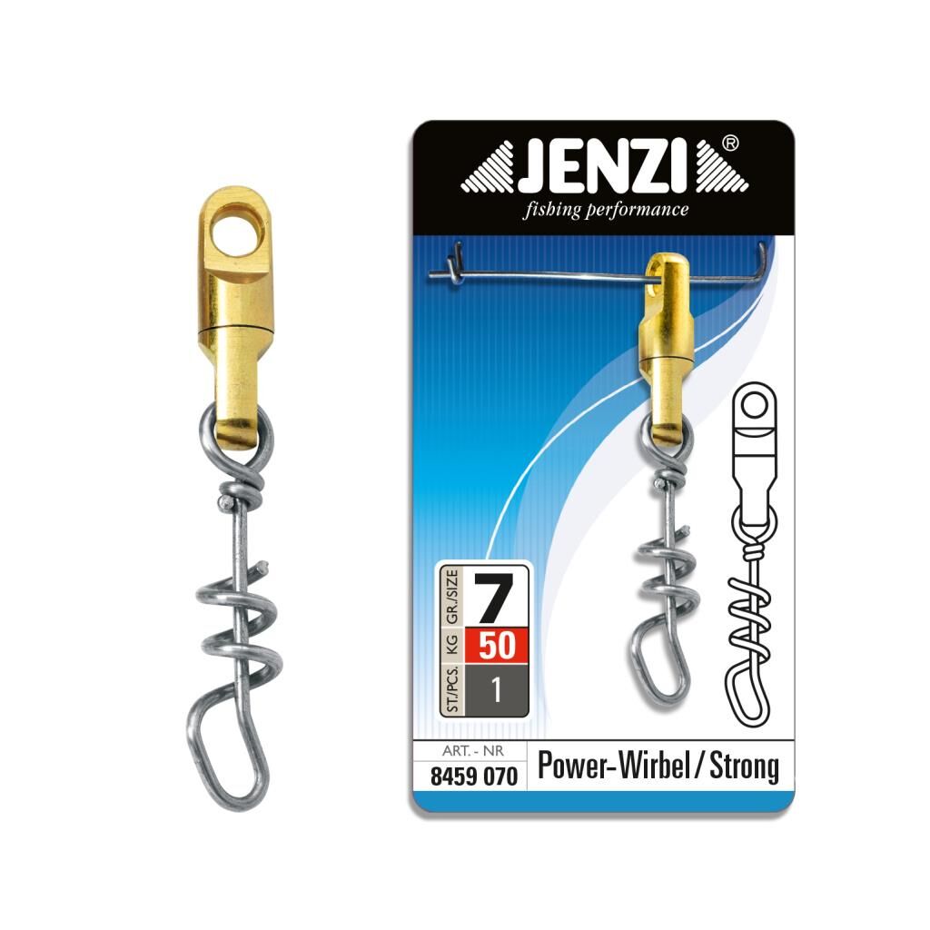 Jenzi Power-Wirbel ╚Strong╔ Messing, Größe 7, 50 Kg