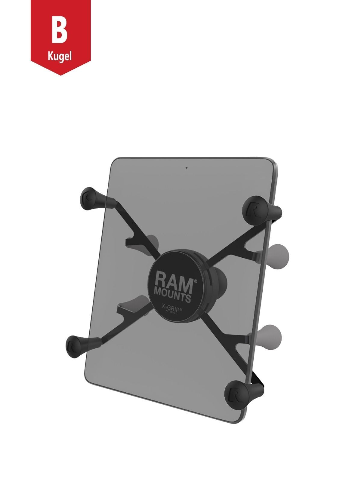 RAM Mounts X-Grip Halteklammer für Tablets (7-8 Zoll) - B-Kugel (1 Zoll)