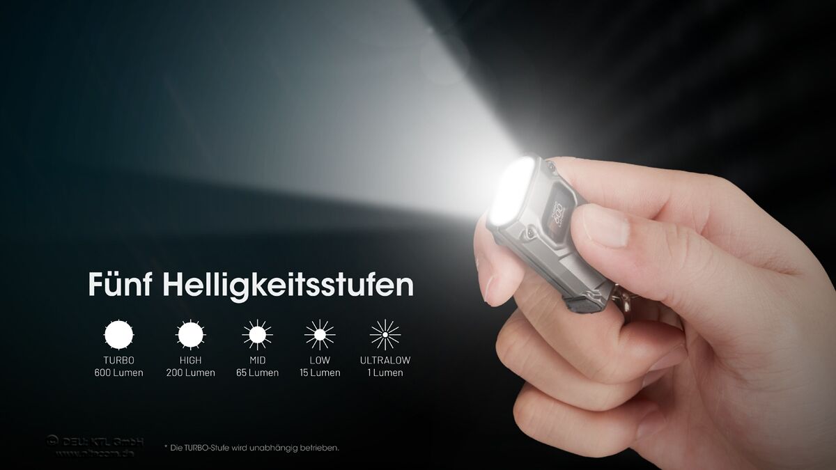 Nitecore TINI 3 - schwarz, 600 Lumen