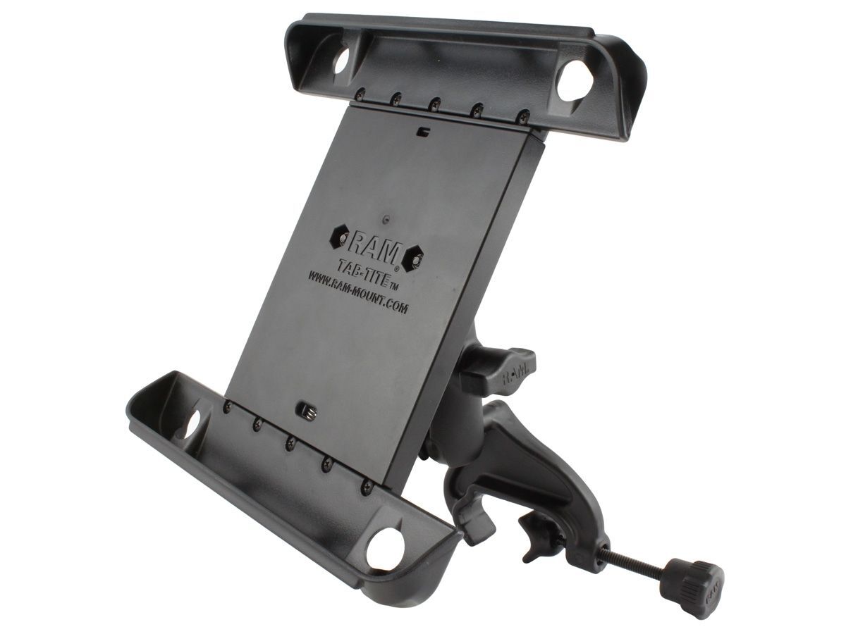 RAM Mounts Luftfahrt-Tablethalterung 10 Zoll Tablets - B-Kugel (1 Zoll), mit Steuerhornklammer, Tab-Tite Tablethalteschale