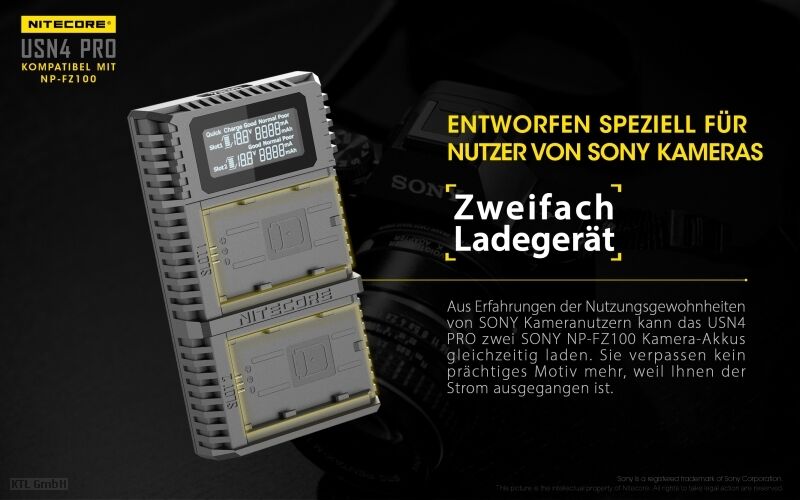 Nitecore USN4 PRO - für Sony Cameras